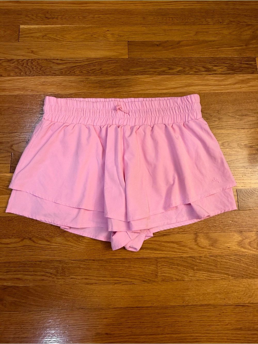 JoyLab High Rise Flowy Double Layer Shorts in Pink - Size Large Drawcord NWOT